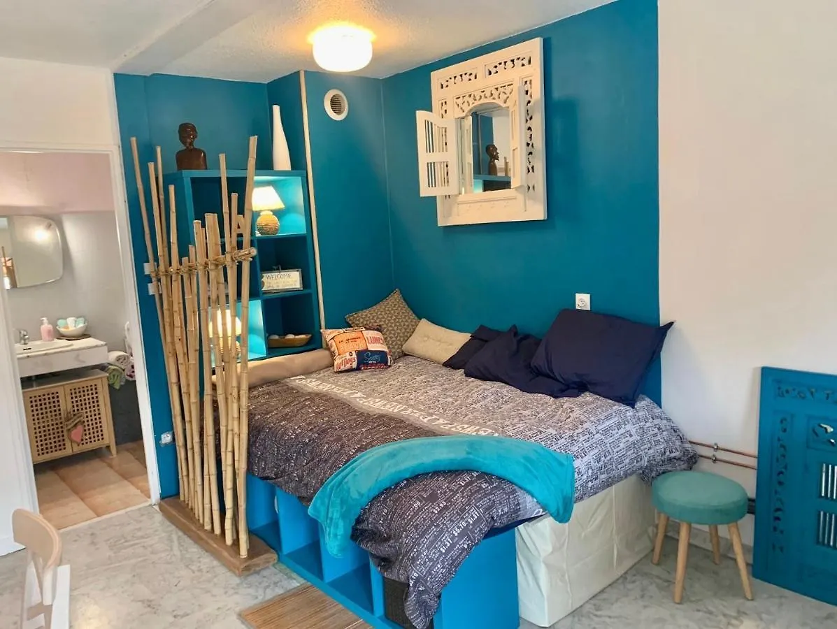 Lägenhet Luxurious Studio In Cannes 450M From Sea With Terrace And Air Conditioning And Private Parking