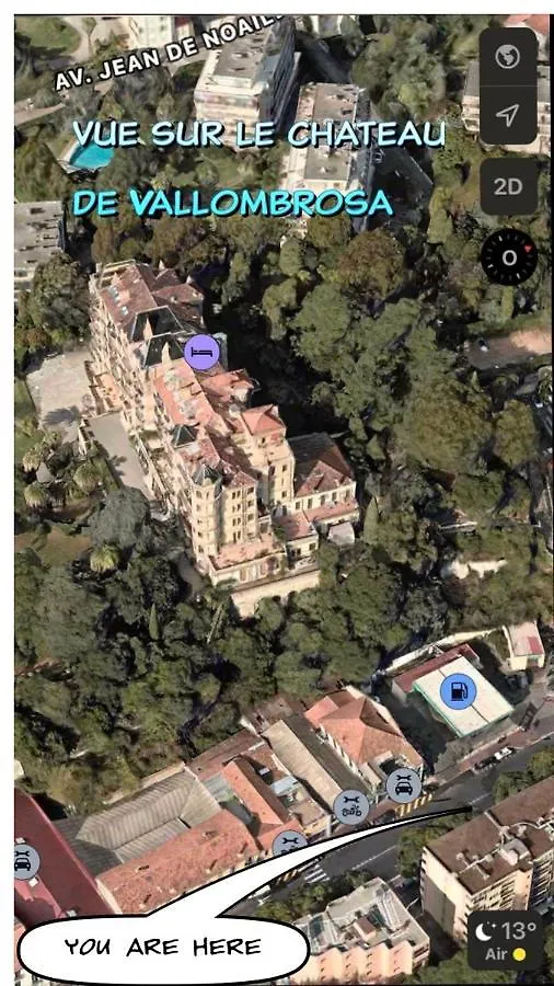 Luxurious Studio In Cannes 450M From Sea With Terrace And Air Conditioning And Private Parking
