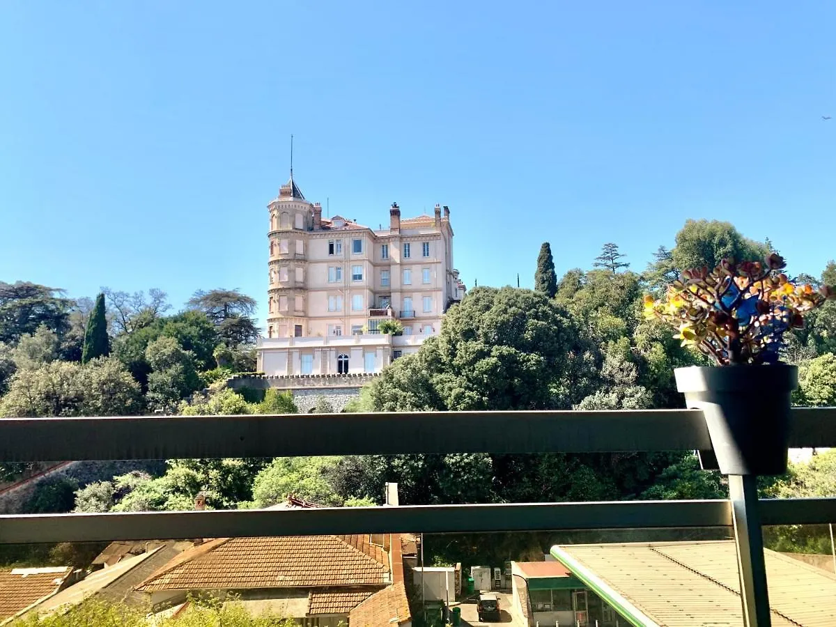 公寓 Luxurious Studio In Cannes 450M From Sea With Terrace And Air Conditioning And Private Parking